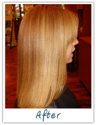 Before and After / Brazilian Keratin Hair Treatment