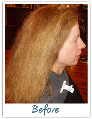 Before and After / Brazilian Keratin Hair Treatment