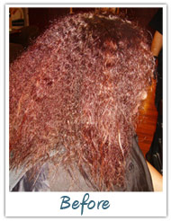 Before and After / Brazilian Keratin Hair Treatment