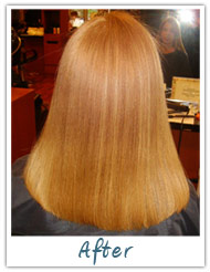 Before and After / Brazilian Keratin Hair Treatment