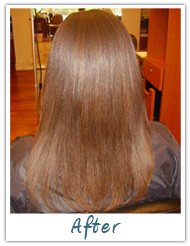 Before and After / Brazilian Keratin Hair Treatment