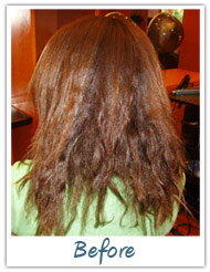 Before and After / Brazilian Keratin Hair Treatment