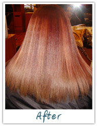 Before and After / Brazilian Keratin Hair Treatment