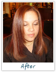 Before and After / Brazilian Keratin Hair Treatment