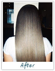 Before and After / Brazilian Keratin Hair Treatment