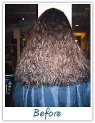 Before and After / Brazilian Keratin Hair Treatment