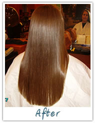 Before and After / Brazilian Keratin Hair Treatment