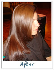 Before and After / Brazilian Keratin Hair Treatment