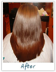 Before and After / Brazilian Keratin Hair Treatment