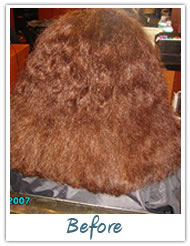 Before and After / Brazilian Keratin Hair Treatment