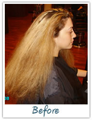 Before and After / Brazilian Keratin Hair Treatment