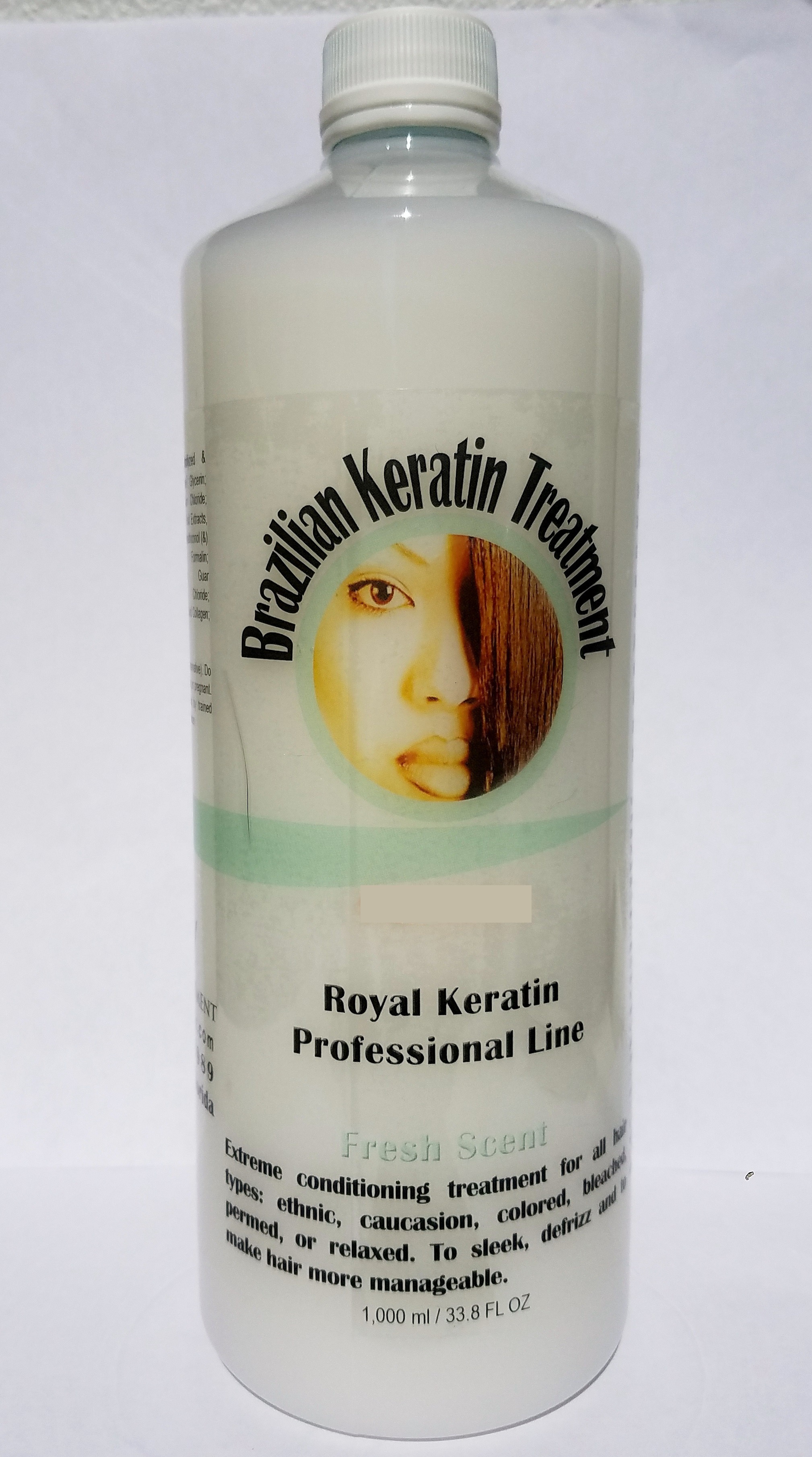 ROYAL BRAZILIAN KERATIN HAIR TREATMENT (LITER 32 oz SIZE) Straightens  Conditions Hair